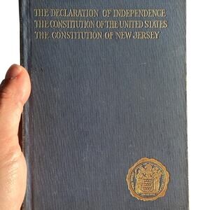 1926 Hardback Declaration Of independence constitution Of The US & New Jersey